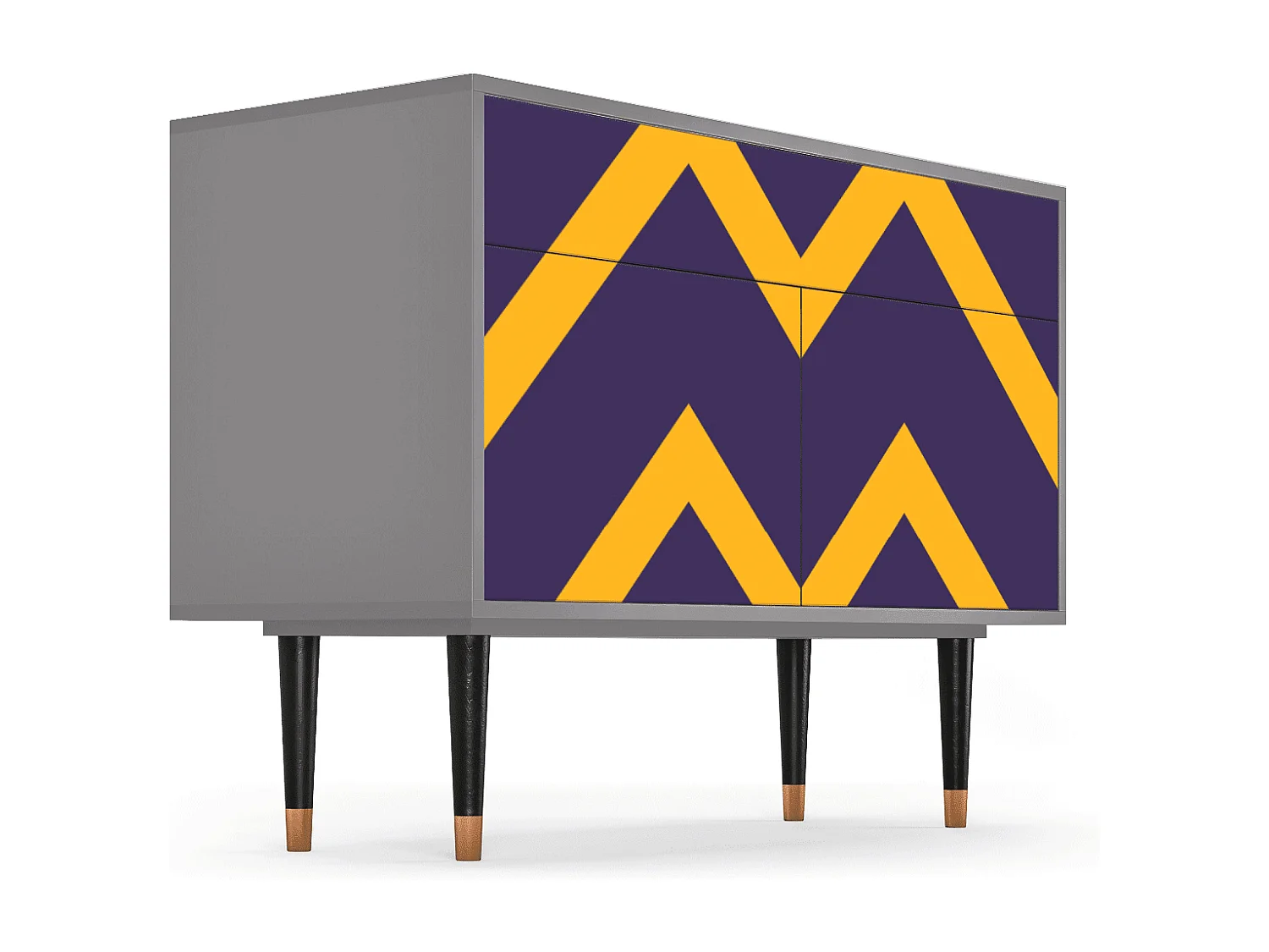 Buffet - 115x85x48 cm - BS4 - The Brightest Way, Gris