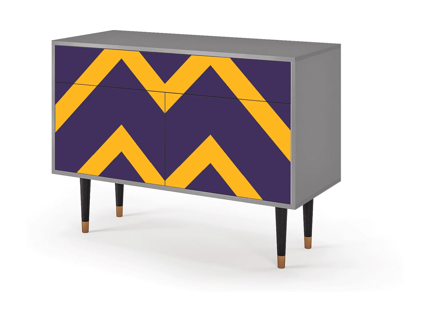 Kredens - 115x85x48 cm - BS4 - The Brightest Way, Szary