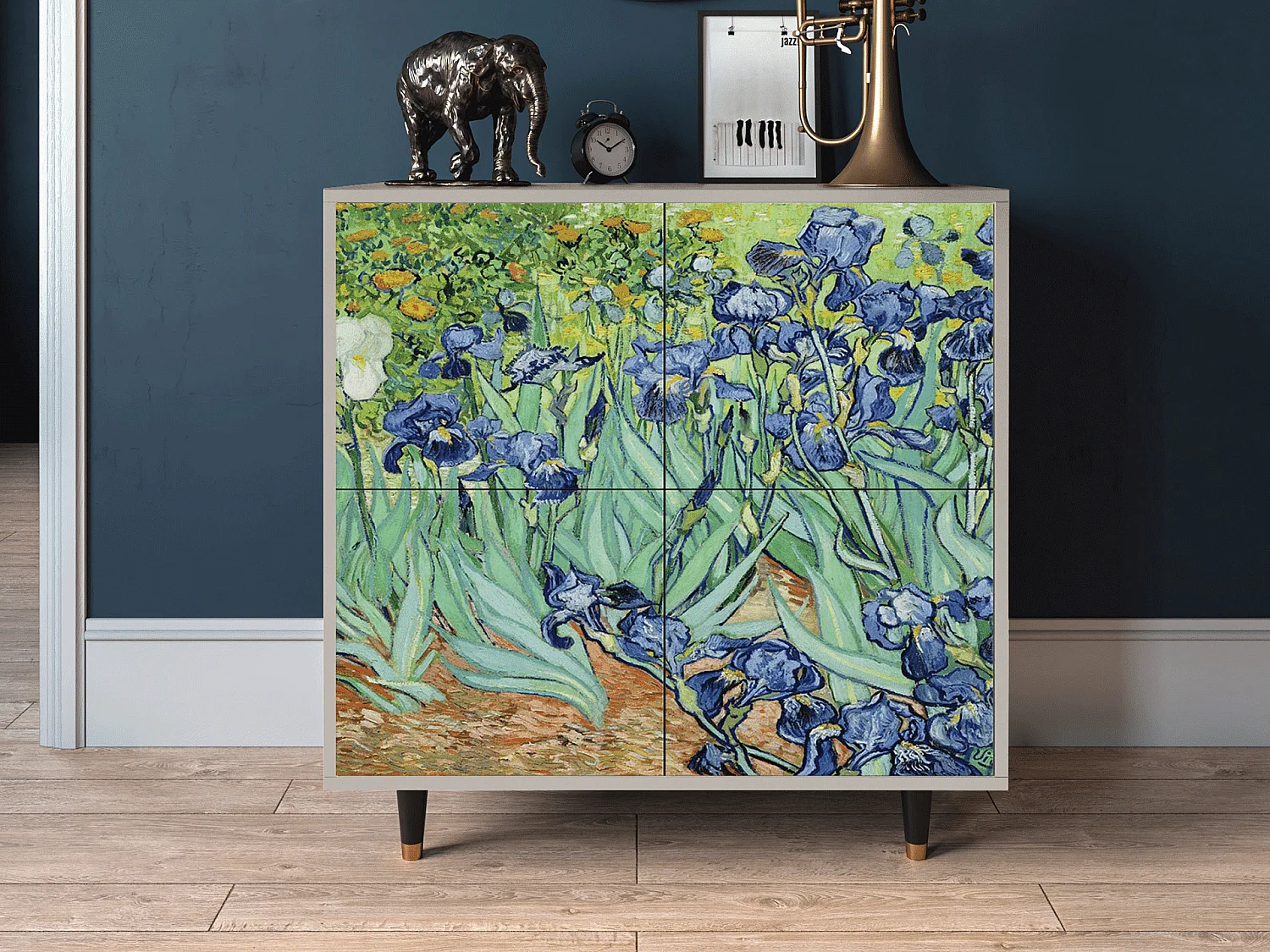 Buffet - 94x96x48 cm - BS3 - Irises , Sable