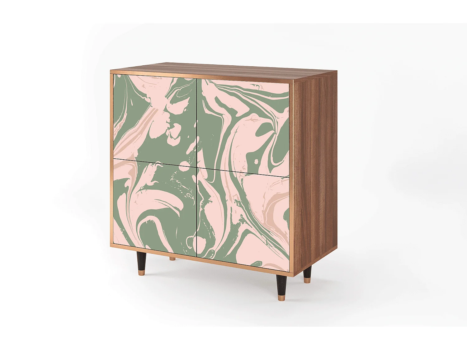 Buffet - 94x96x48 cm - BS3 - Aquarelle, Noyer