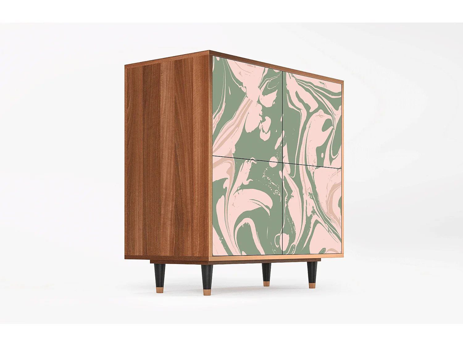 Buffet - 94x96x48 cm - BS3 - Aquarelle, Noyer