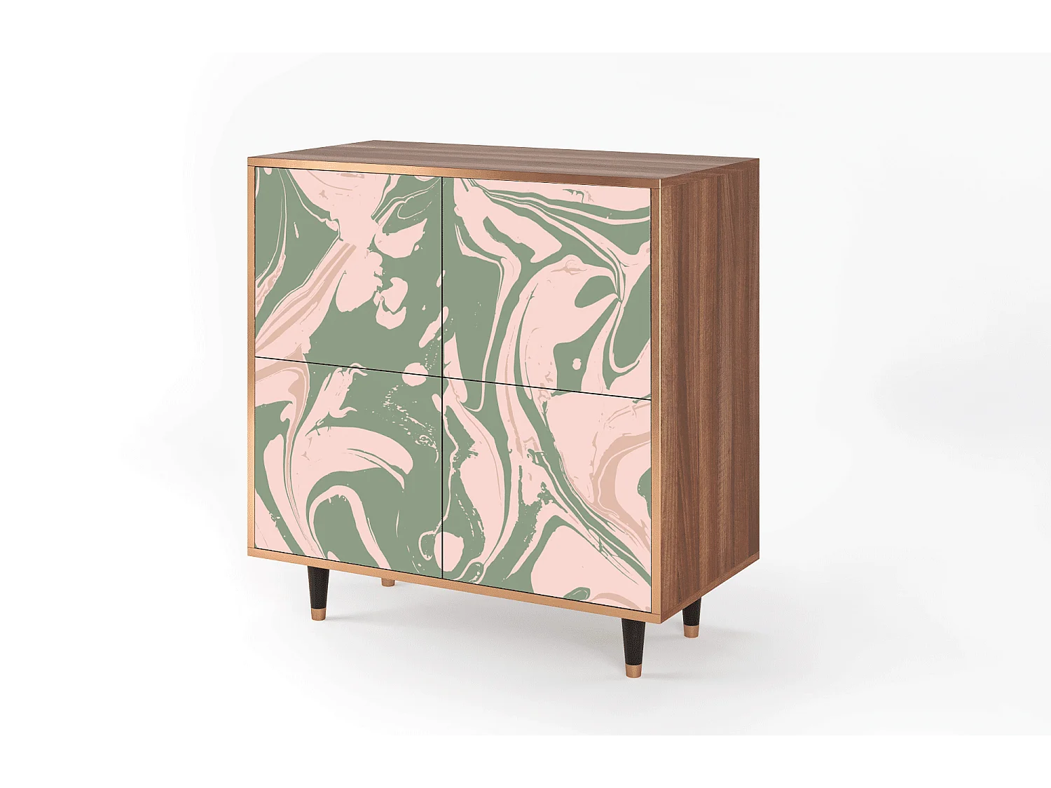 Buffet - 94x96x48 cm - BS3 - Aquarelle, Noyer