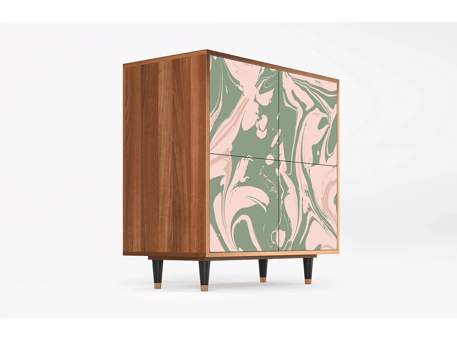 Buffet - 94x96x48 cm - BS3 - Aquarelle, Noyer
