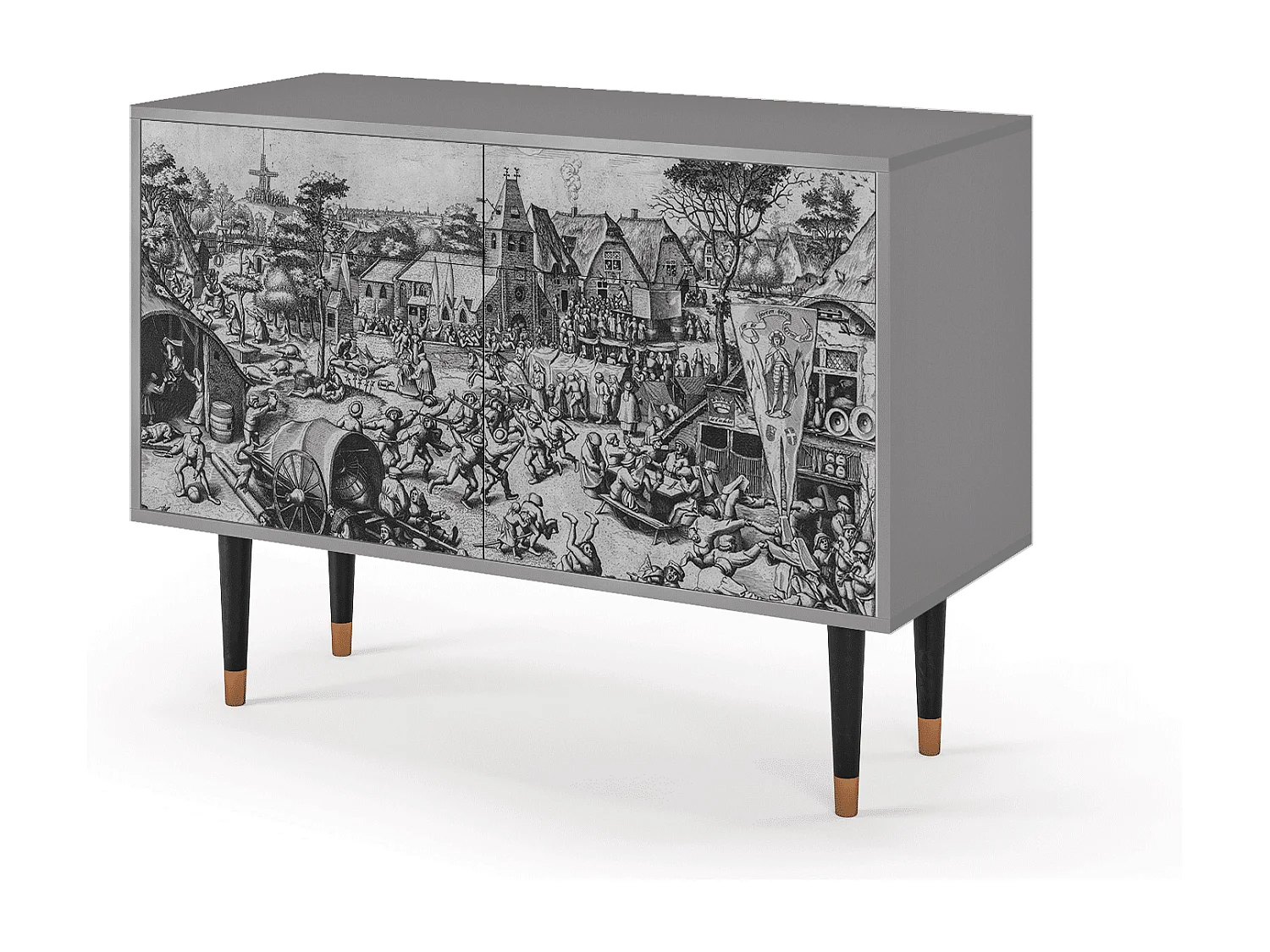 Buffet - 115x85x48 cm - BS4 - The Festival of Saint, Gris