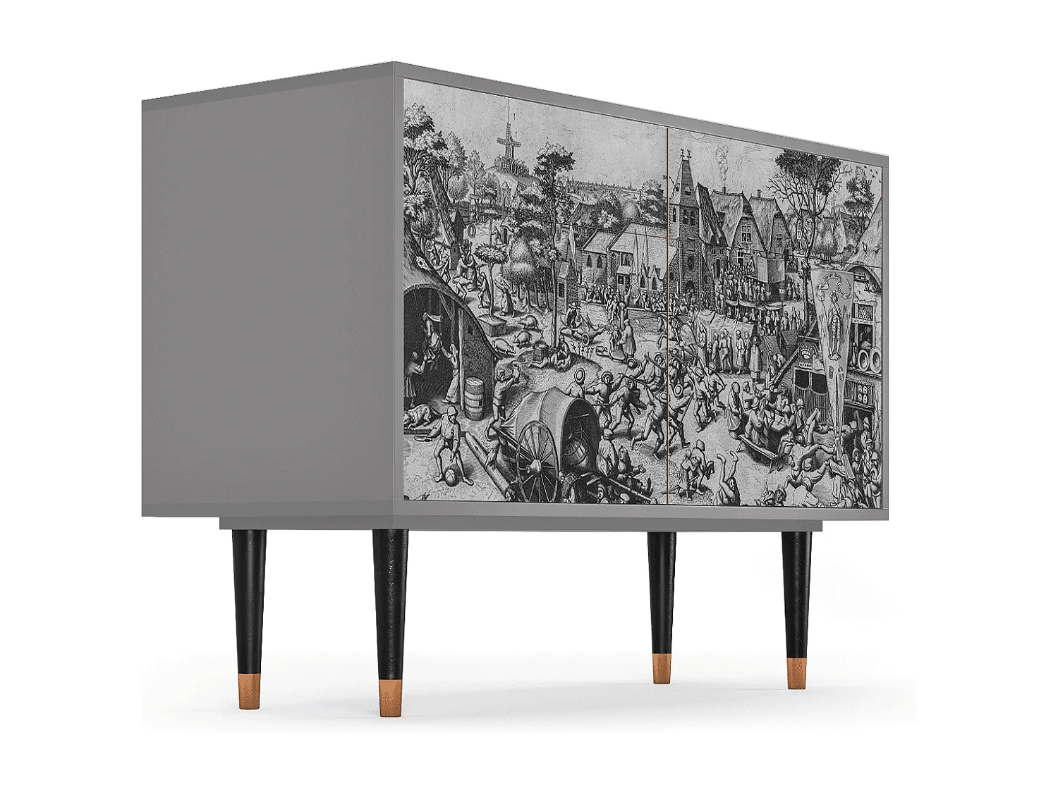 Buffet - 115x85x48 cm - BS4 - The Festival of Saint, Gris