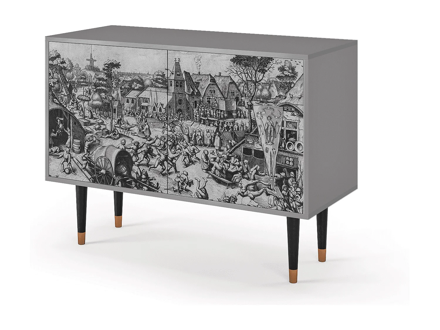 Buffet - 115x85x48 cm - BS4 - The Festival of Saint, Gris