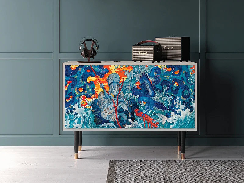 Buffet - 115x85x48 cm - BS4 - The Girl - James Jean, Sable