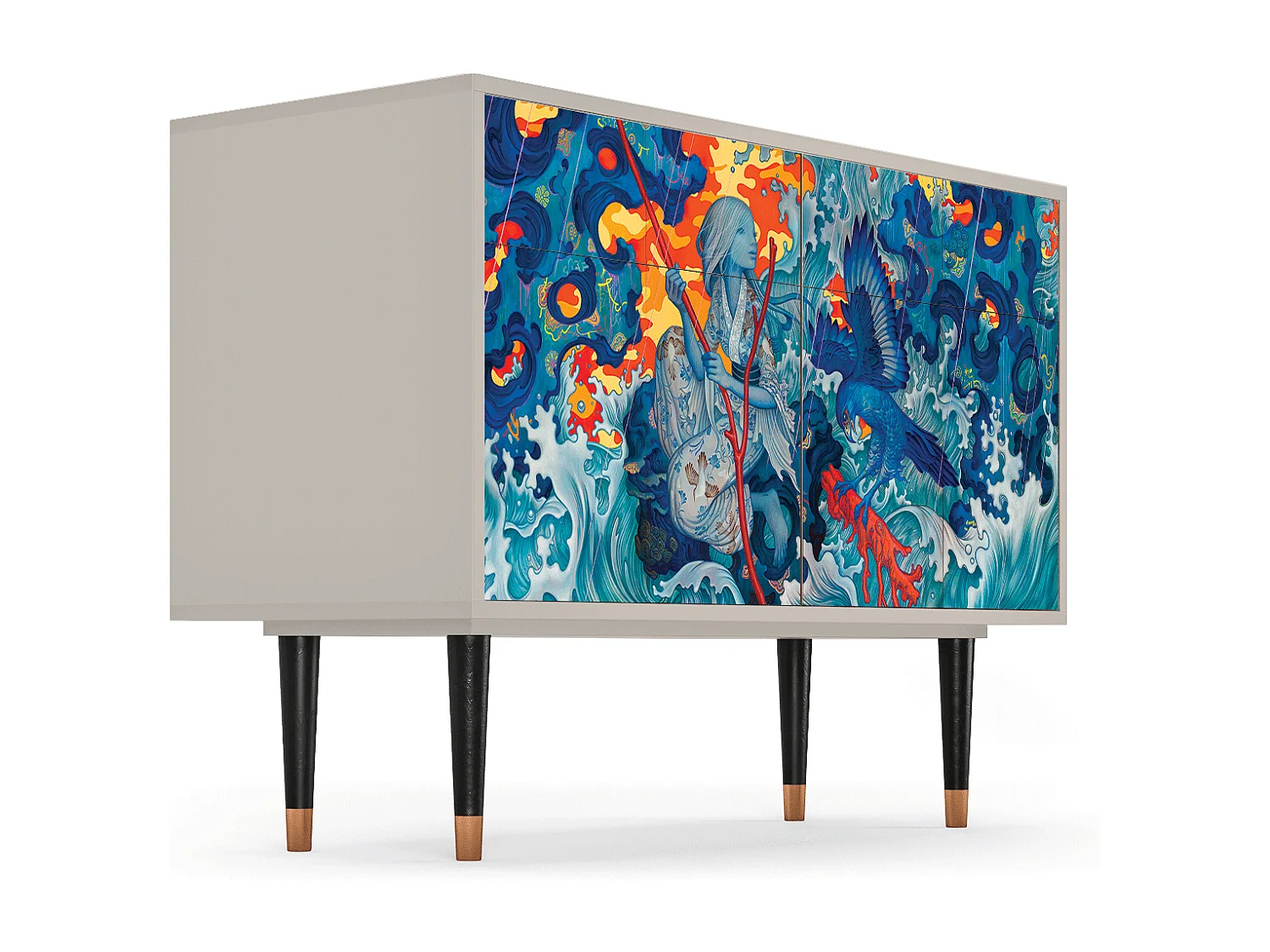 Buffet - 115x85x48 cm - BS4 - The Girl - James Jean, Sable