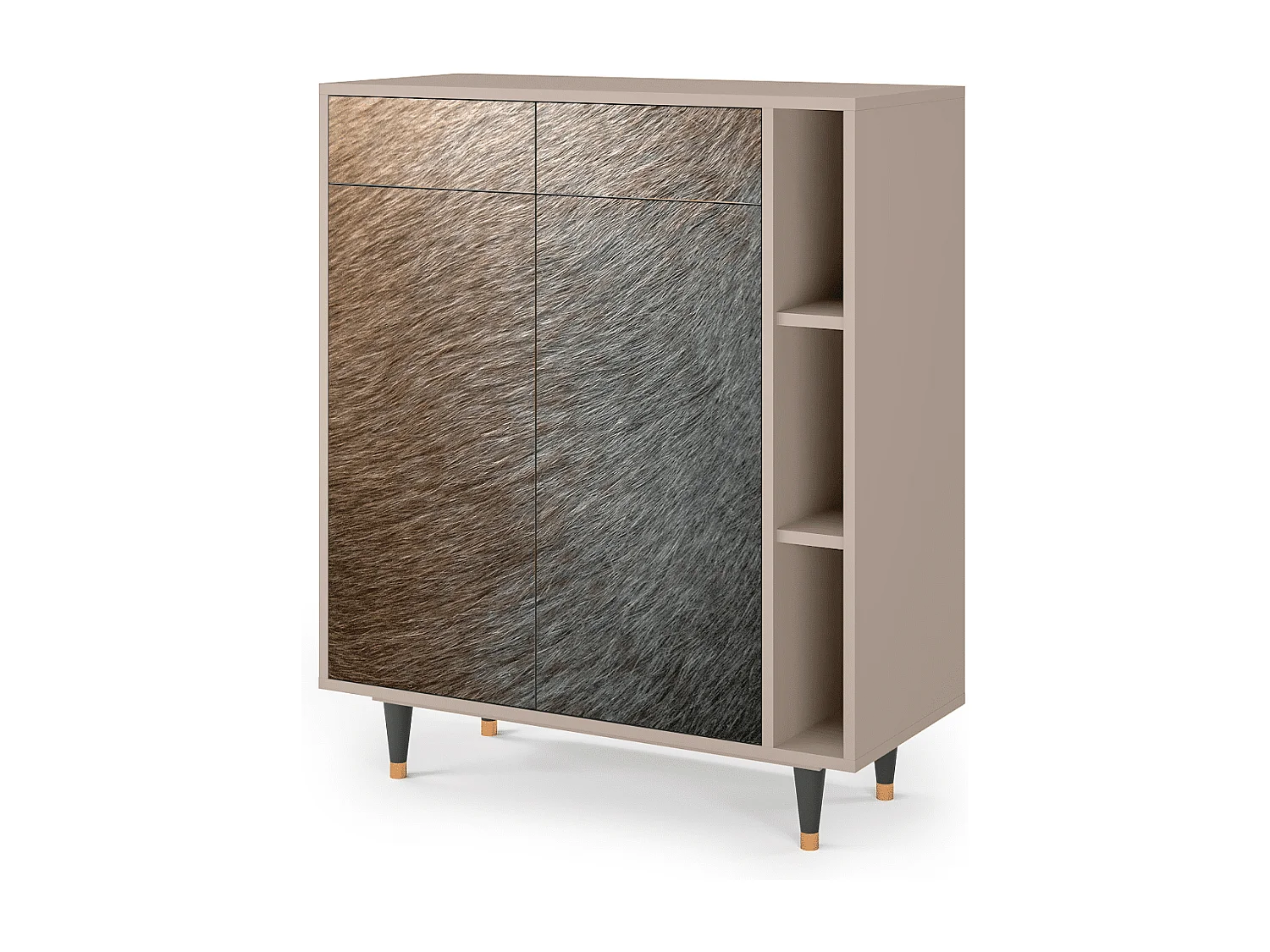 Sideboard - 96х110х41 cm - BS6 - Peanut Hair, Latte