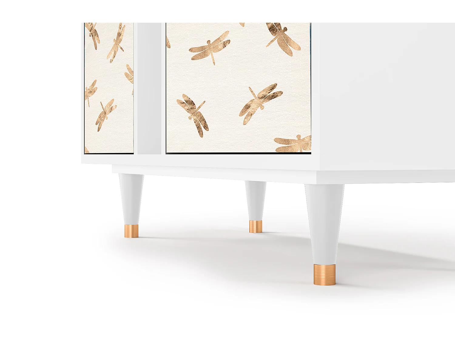 Credenza - 94х96х41 cm - BS5 - Nude Dragonflies, Bianco