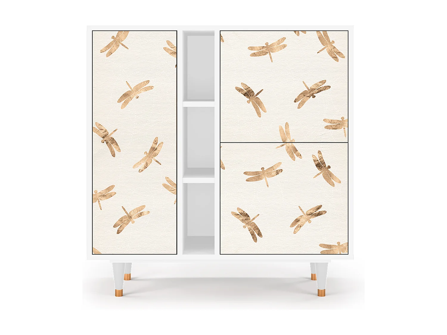 Buffet - 94х96х41 cm - BS5 - Nude Dragonflies, Blanc