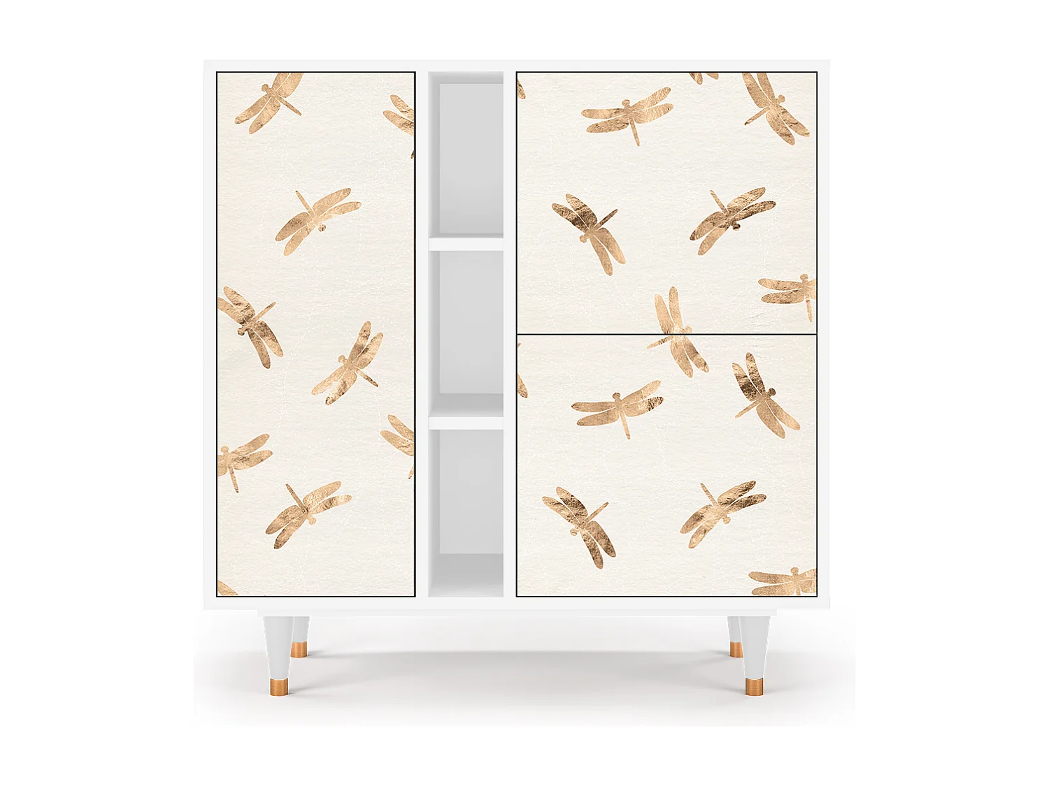 Buffet - 94х96х41 cm - BS5 - Nude Dragonflies, Blanc
