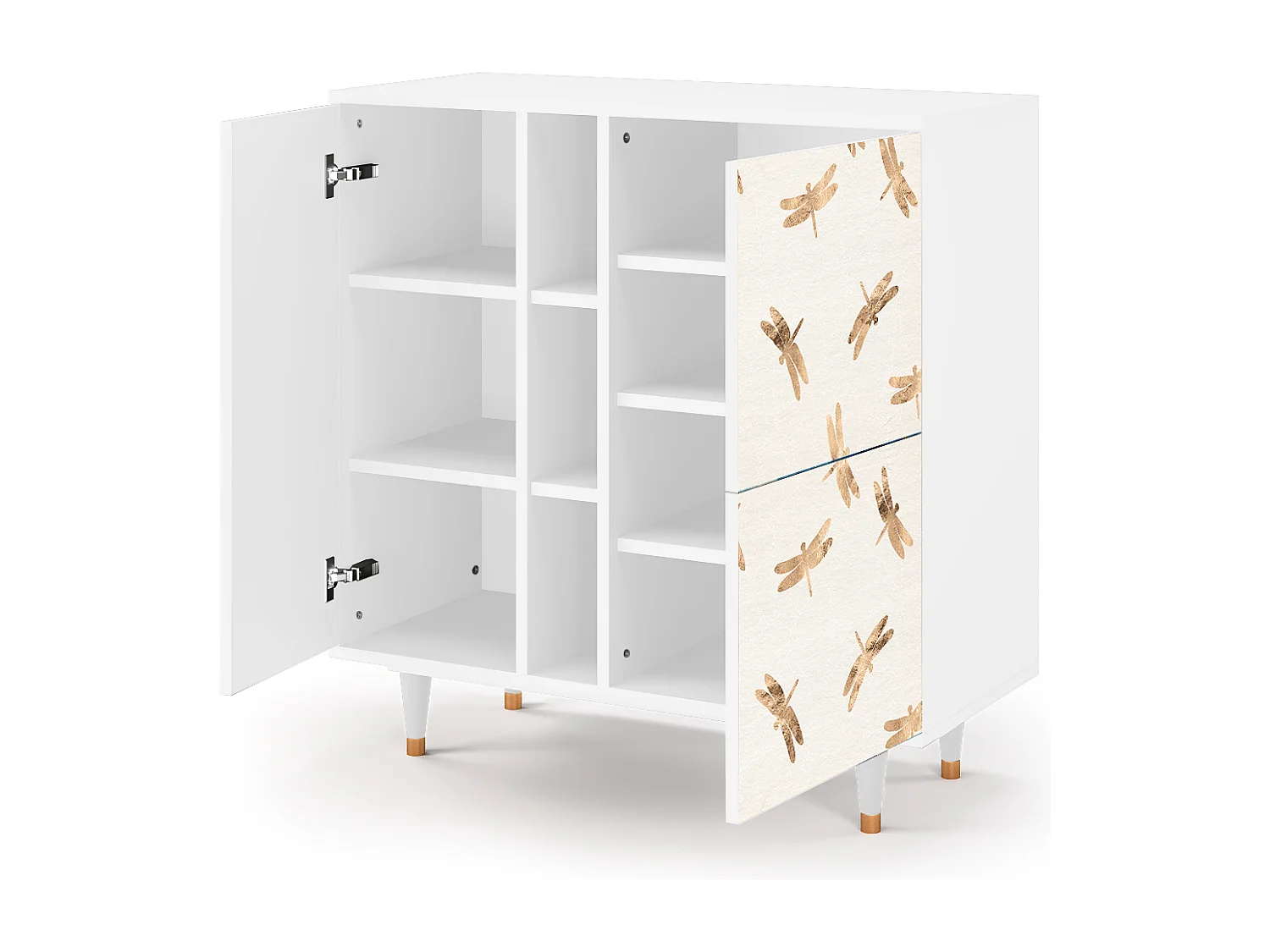 Buffet - 94х96х41 cm - BS5 - Nude Dragonflies, Blanc
