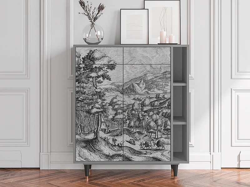 Buffet - 96х110х41 cm - BS6 - Rusticorum, Gris