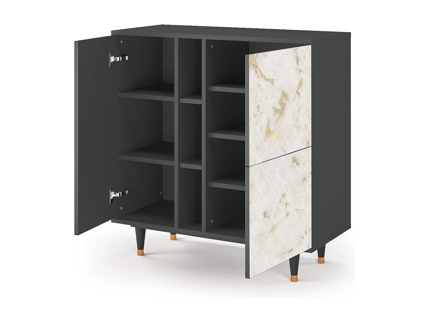 Buffet - 94х96х41 cm - BS5 - Sahara desert, Anthracite