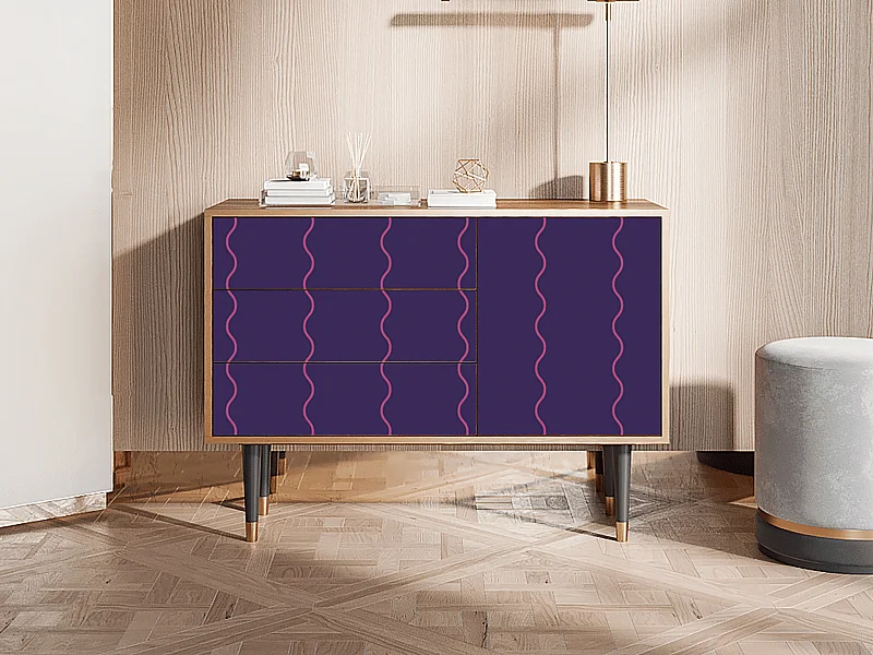 Dressoir - 115х84х41 cm - S3 - Grape Maccaroni, Walnoot