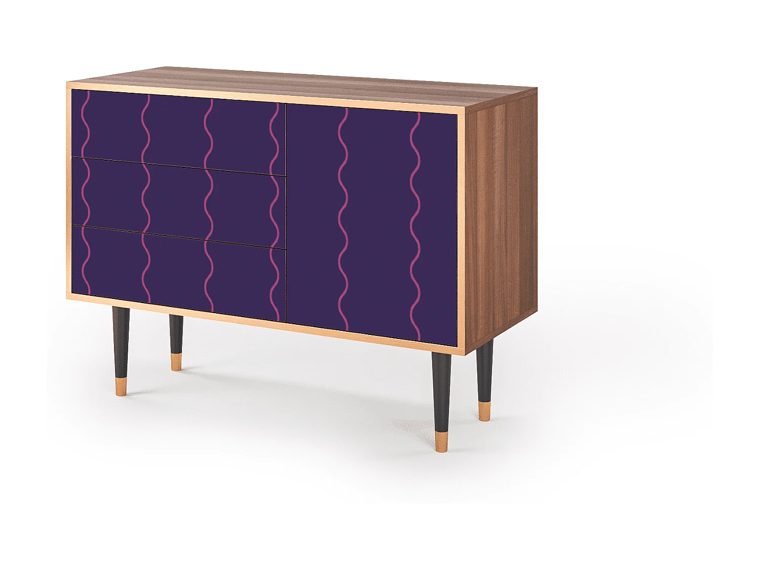 Credenza - 115х84х41 cm - S3 - Grape Maccaroni, Noce