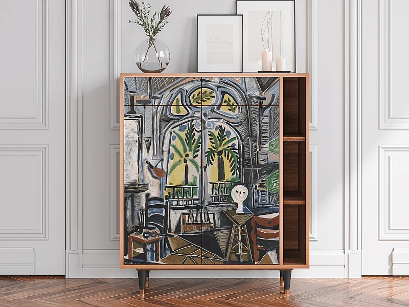 Kredens - 96х110х41 cm - BS6 - The Studio , Orzech