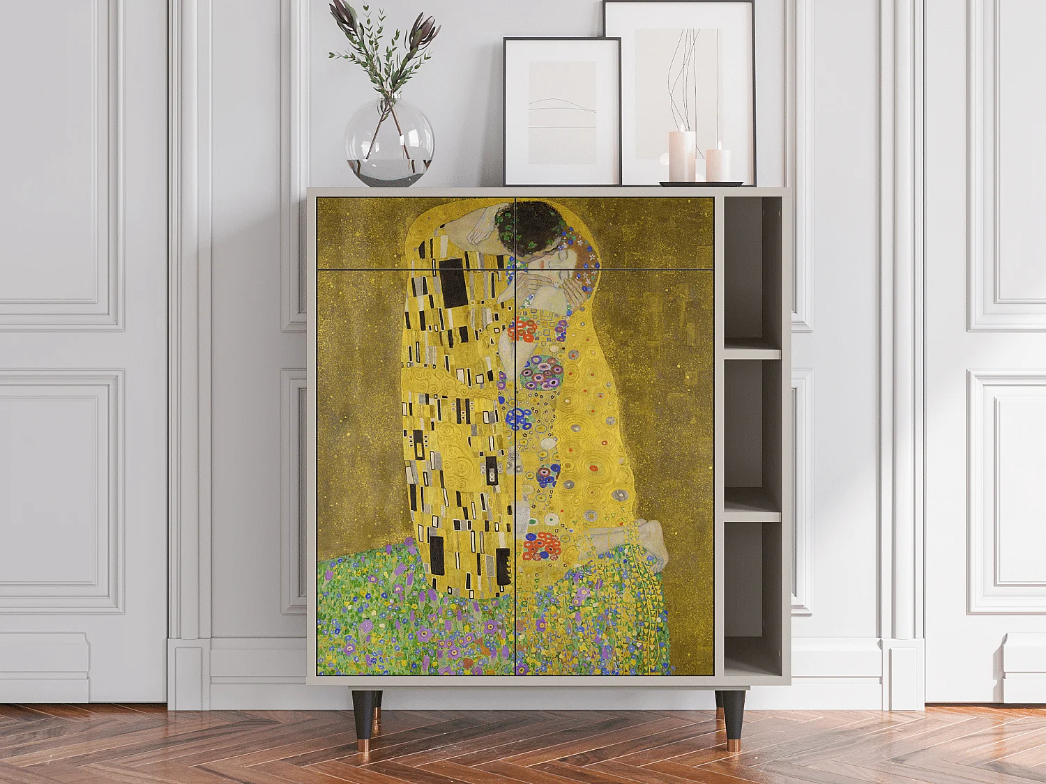 Dressoir - 96х110х41 cm - BS6 - The Kiss by Klimt , Zand
