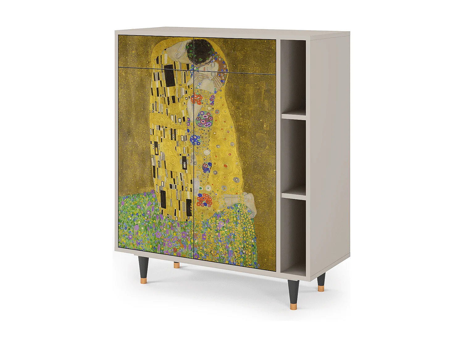 Dressoir - 96х110х41 cm - BS6 - The Kiss by Klimt , Zand