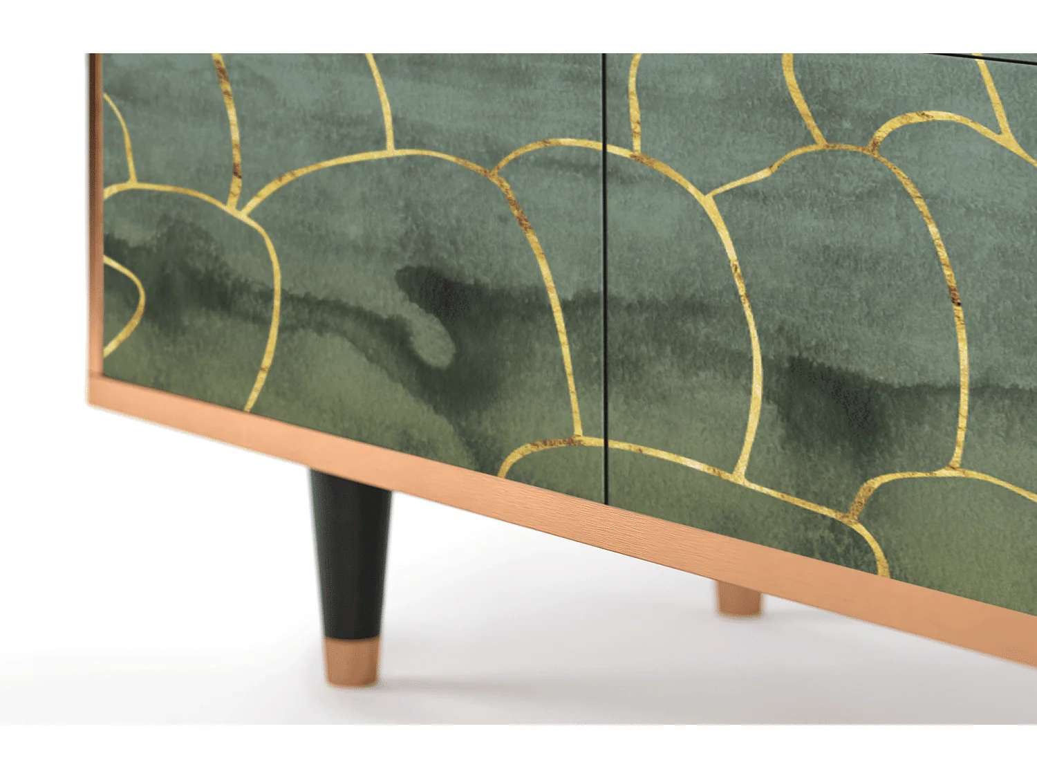 Buffet - 94x96x48 cm - BS3 - Magnificent Water Lily, Noyer