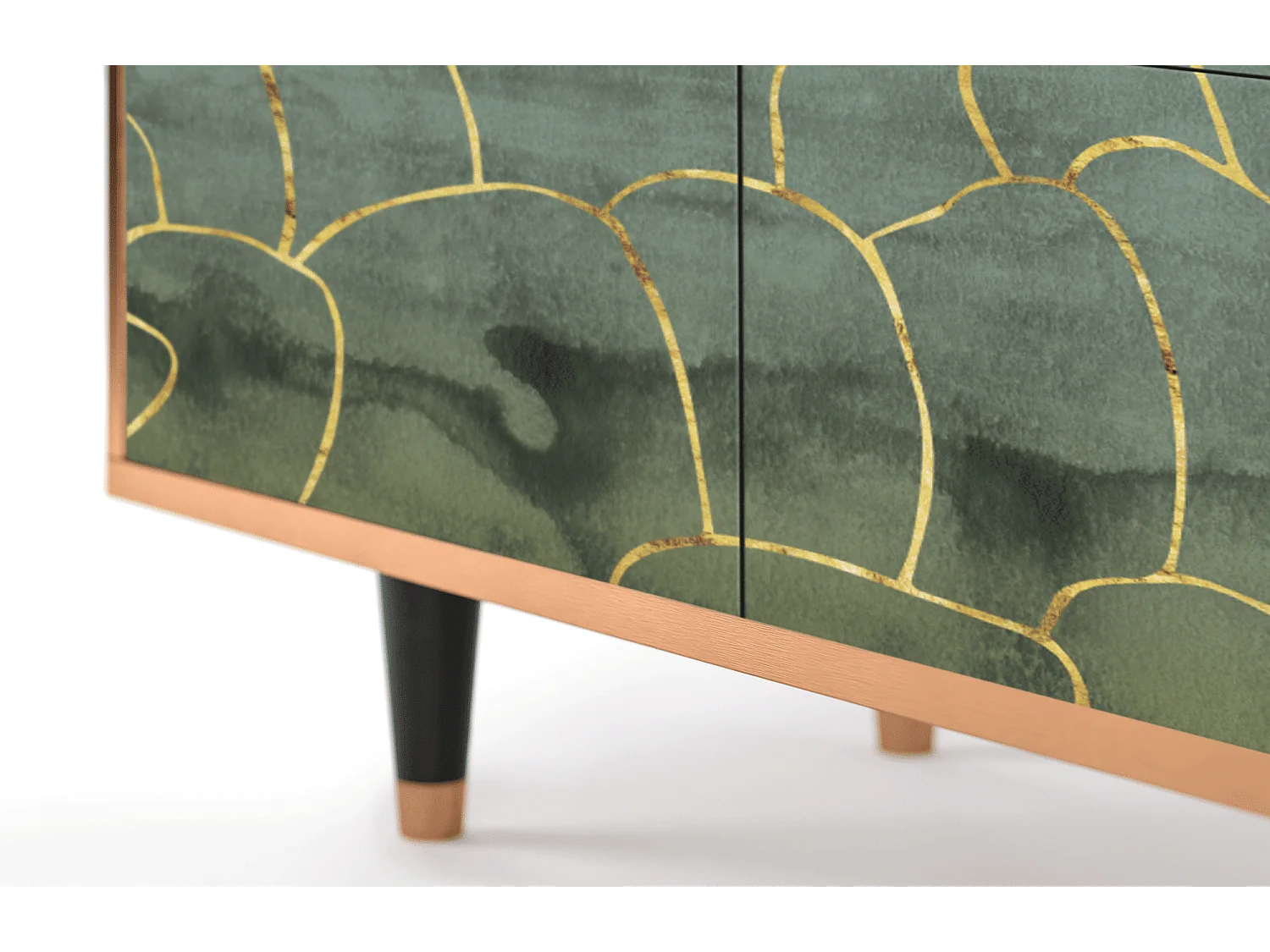 Buffet - 94x96x48 cm - BS3 - Magnificent Water Lily, Noyer