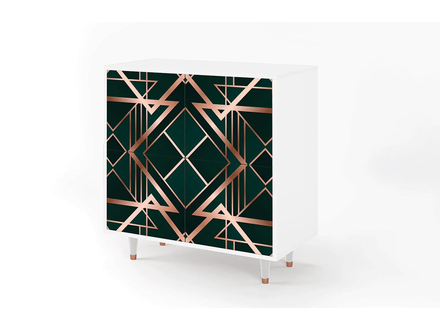 Sideboard - 94x96x48 cm - BS3 - Emerald Gatsby, Weiß
