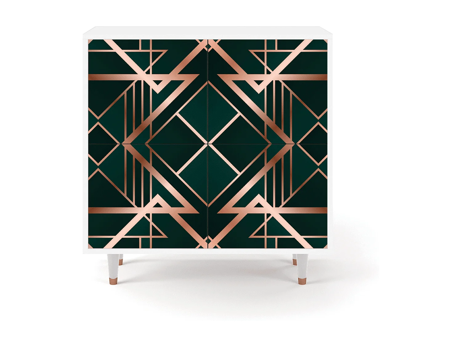 Kredens - 94x96x48 cm - BS3 - Emerald Gatsby, Biały
