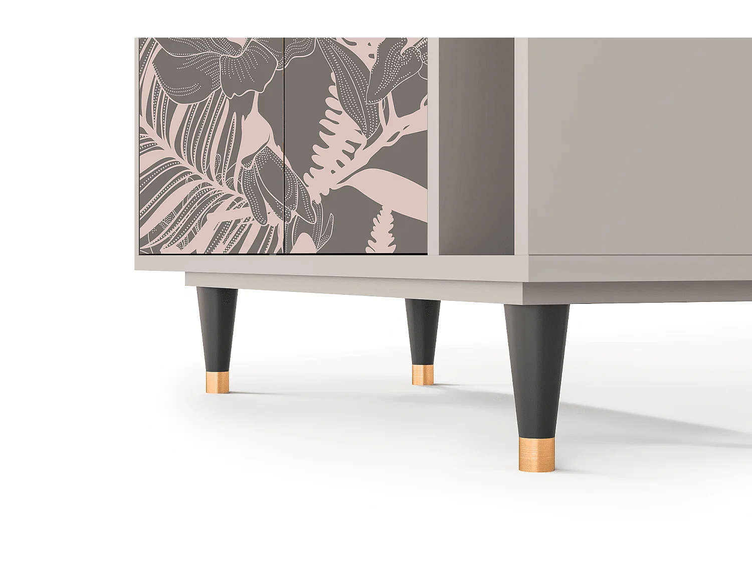 Sideboard - 96х110х41 cm - BS6 - Issabelline Flower, Sand