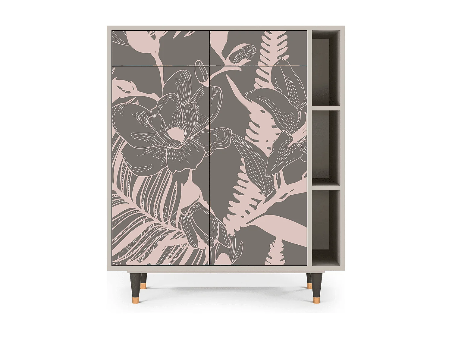 Buffet - 96х110х41 cm - BS6 - Issabelline Flower, Sable