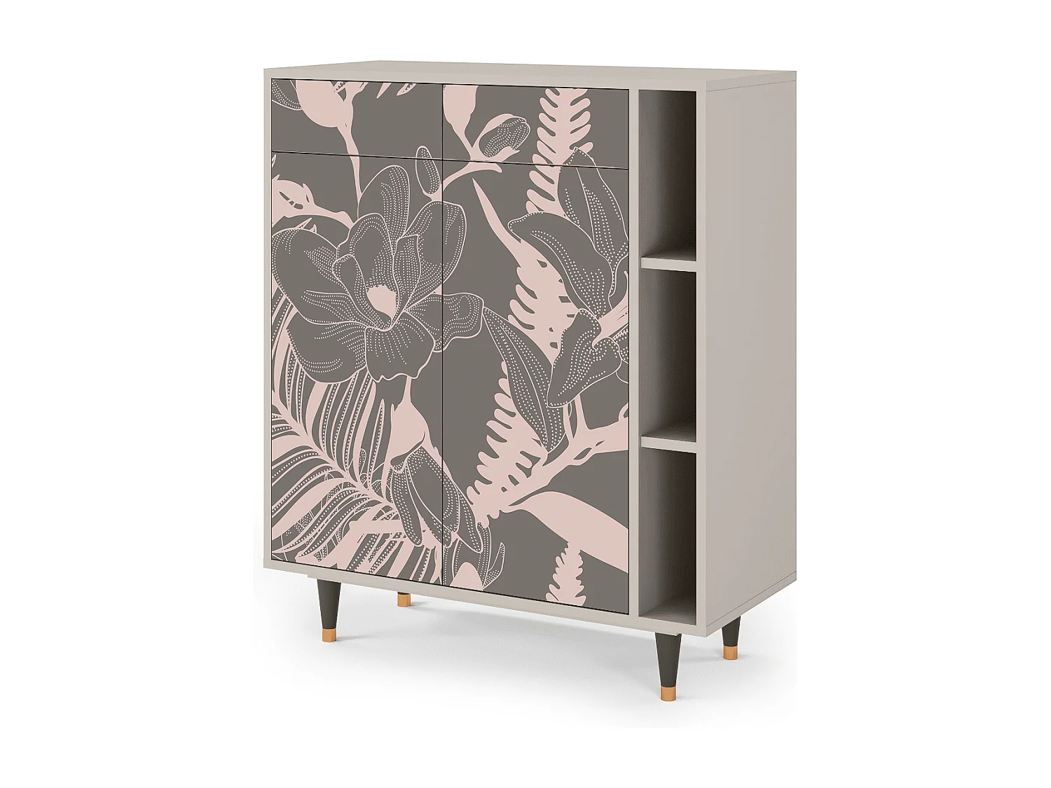 Buffet - 96х110х41 cm - BS6 - Issabelline Flower, Sable