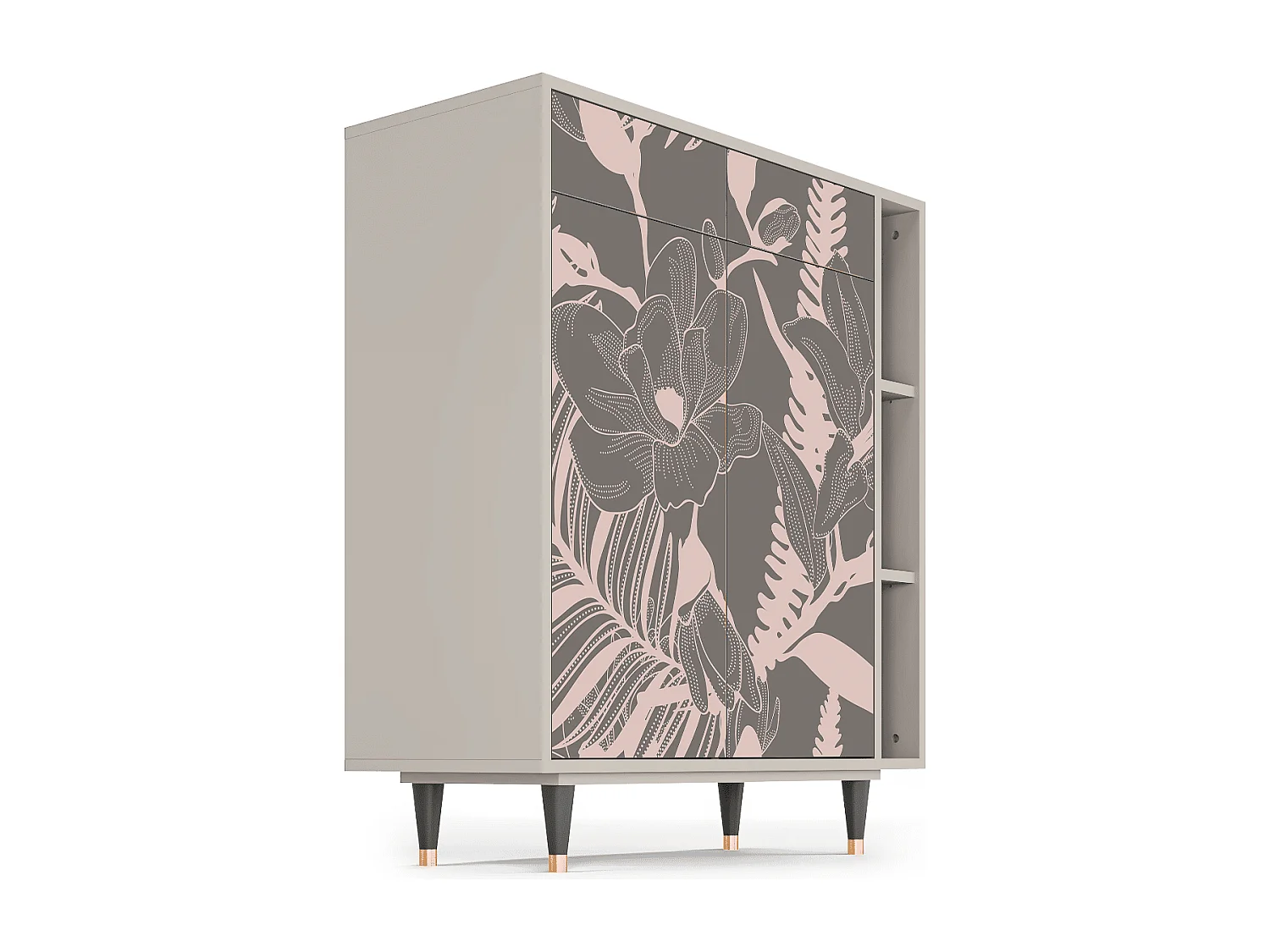 Buffet - 96х110х41 cm - BS6 - Issabelline Flower, Sable