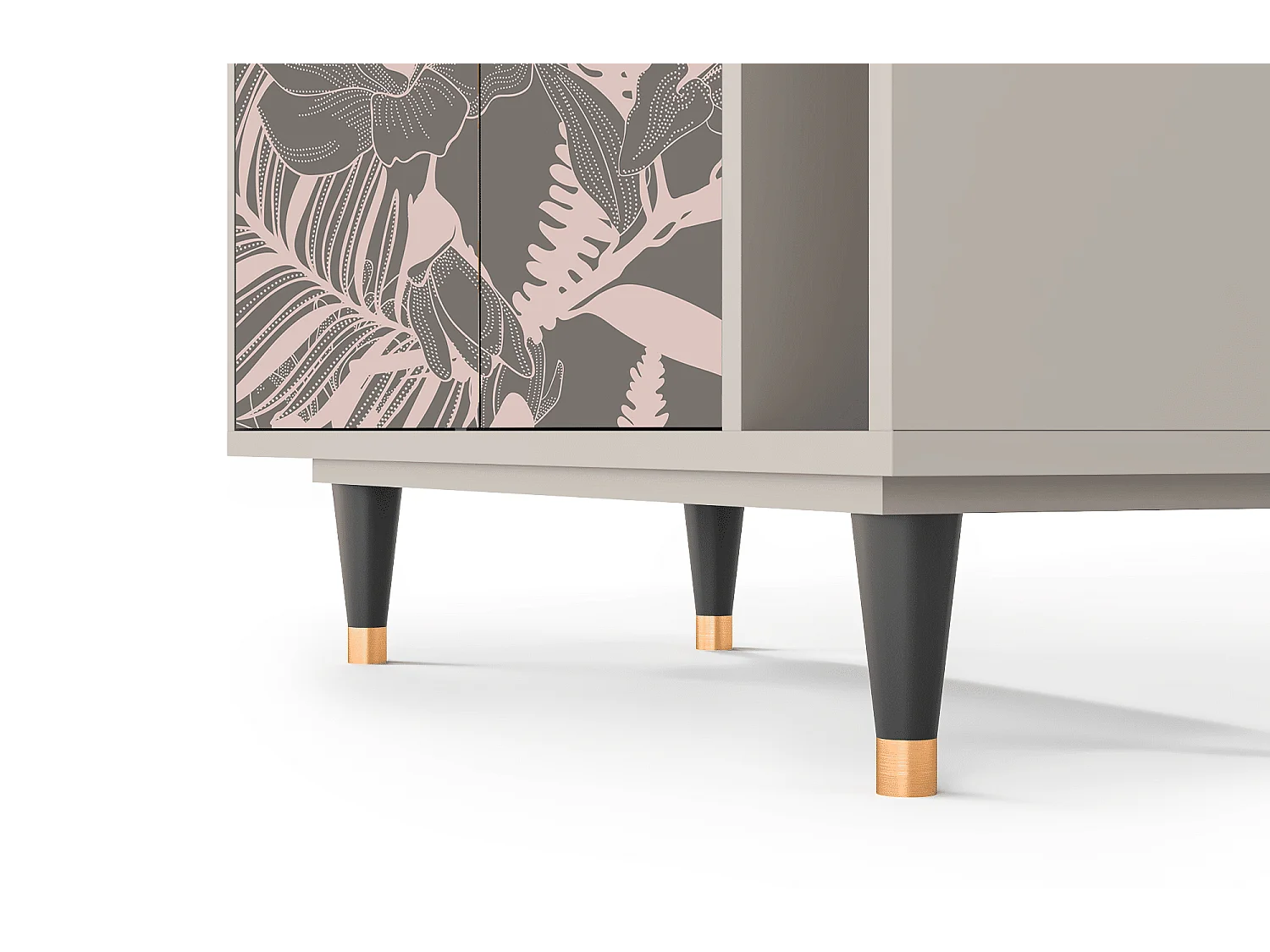 Buffet - 96х110х41 cm - BS6 - Issabelline Flower, Sable