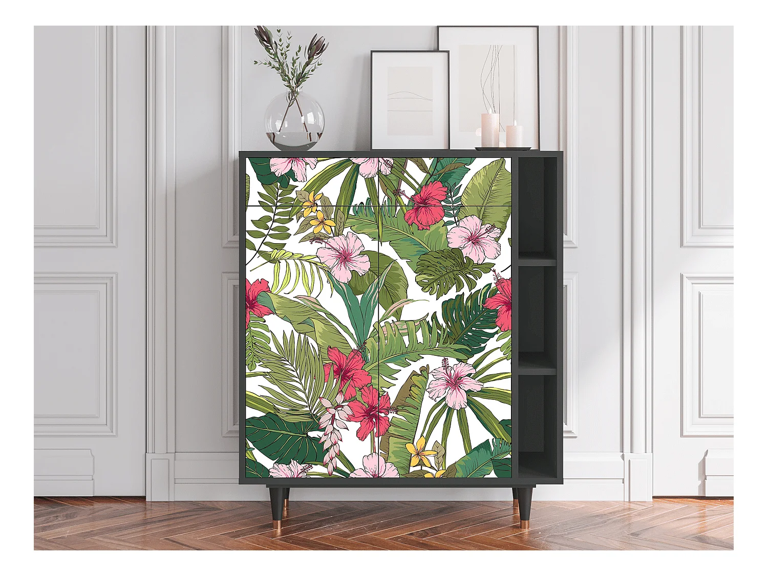 Buffet - 96х110х41 cm - BS6 - Verdant Tropics, Anthracite