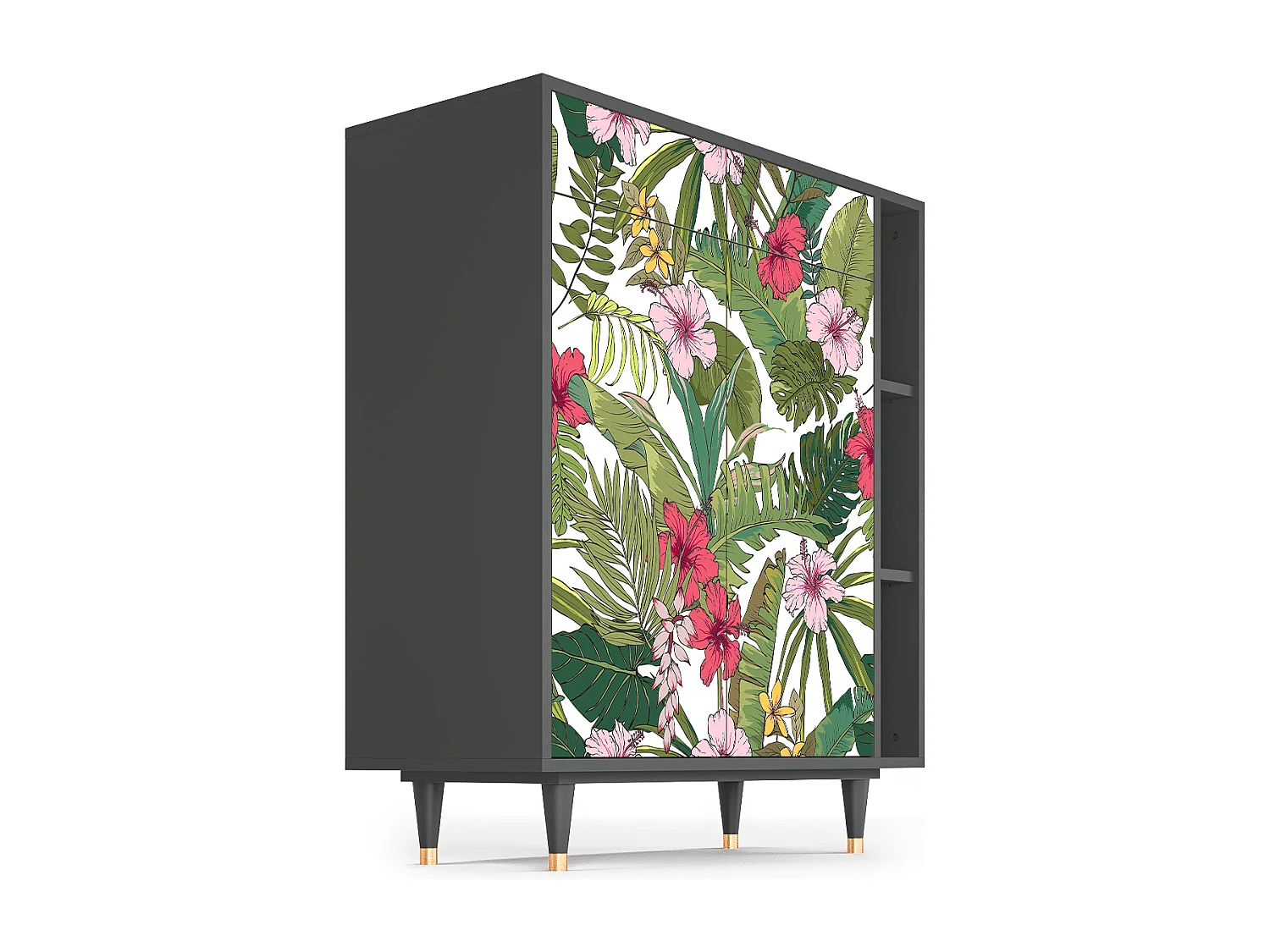Dressoir - 96х110х41 cm - BS6 - Verdant Tropics, Antraciet