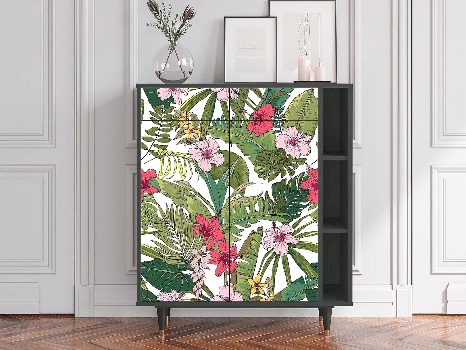 Buffet - 96х110х41 cm - BS6 - Verdant Tropics, Anthracite