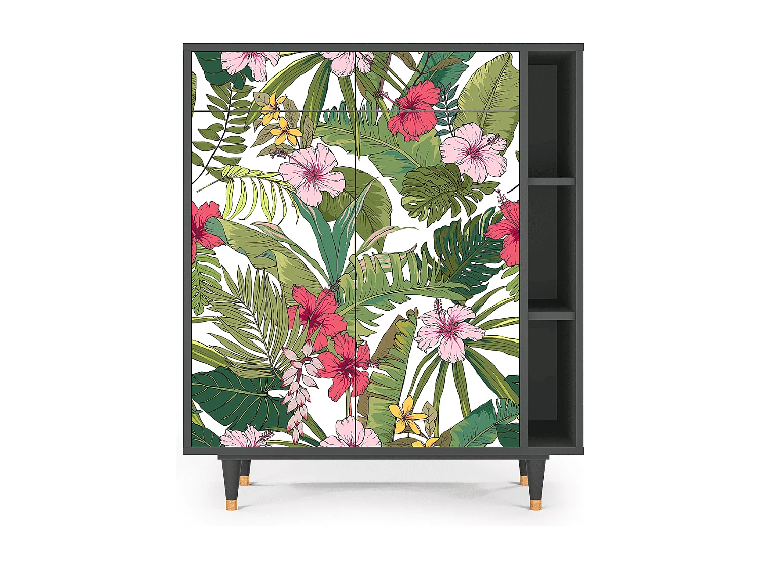 Buffet - 96х110х41 cm - BS6 - Verdant Tropics, Anthracite