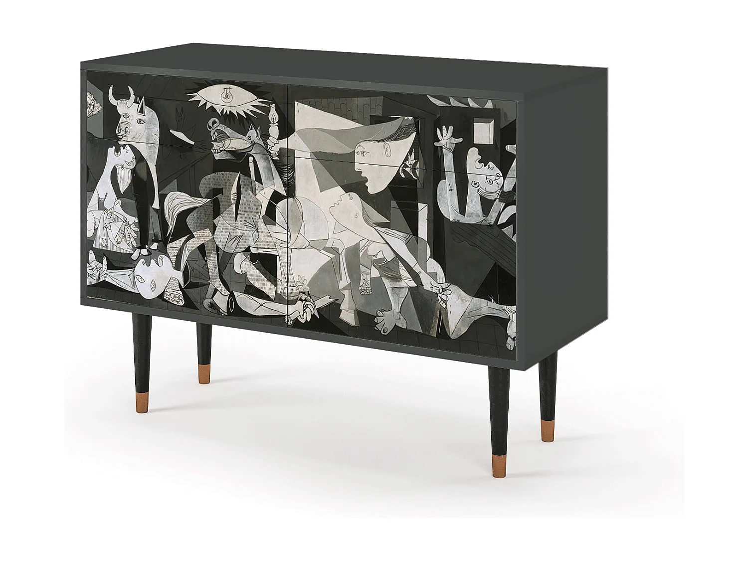 Buffet - 115x85x48 cm - BS4 - Guernica by Picasso, Anthracite