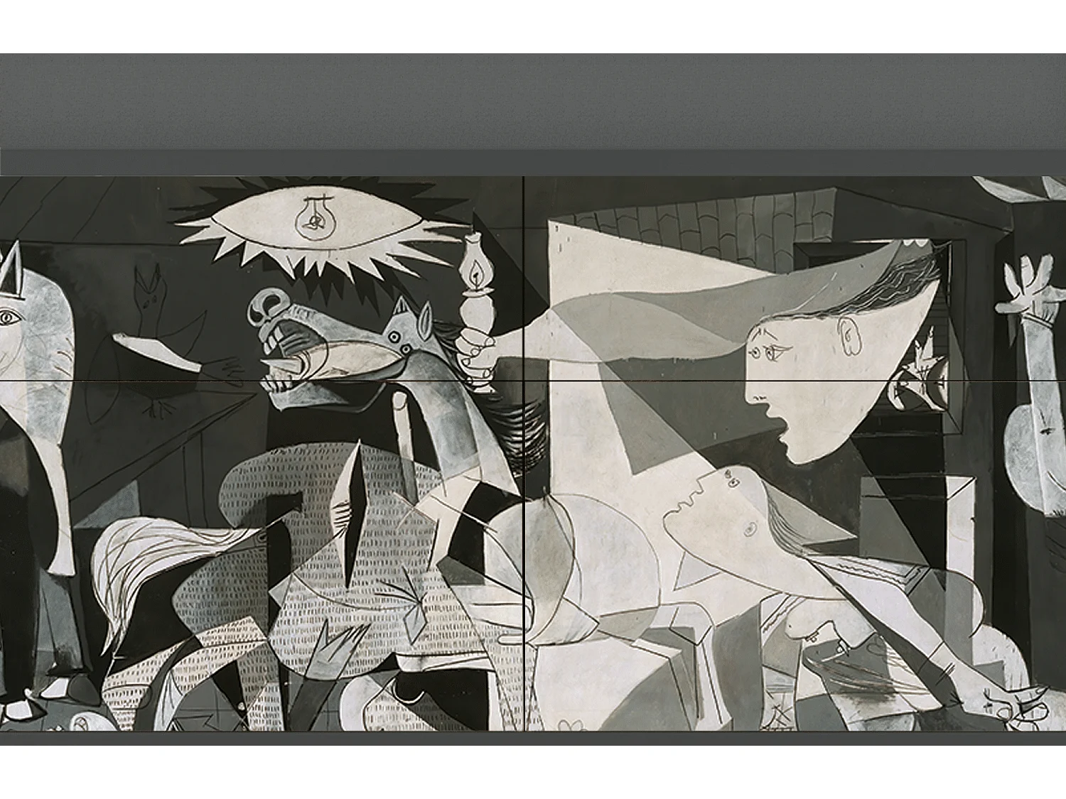 Buffet - 115x85x48 cm - BS4 - Guernica by Picasso, Anthracite