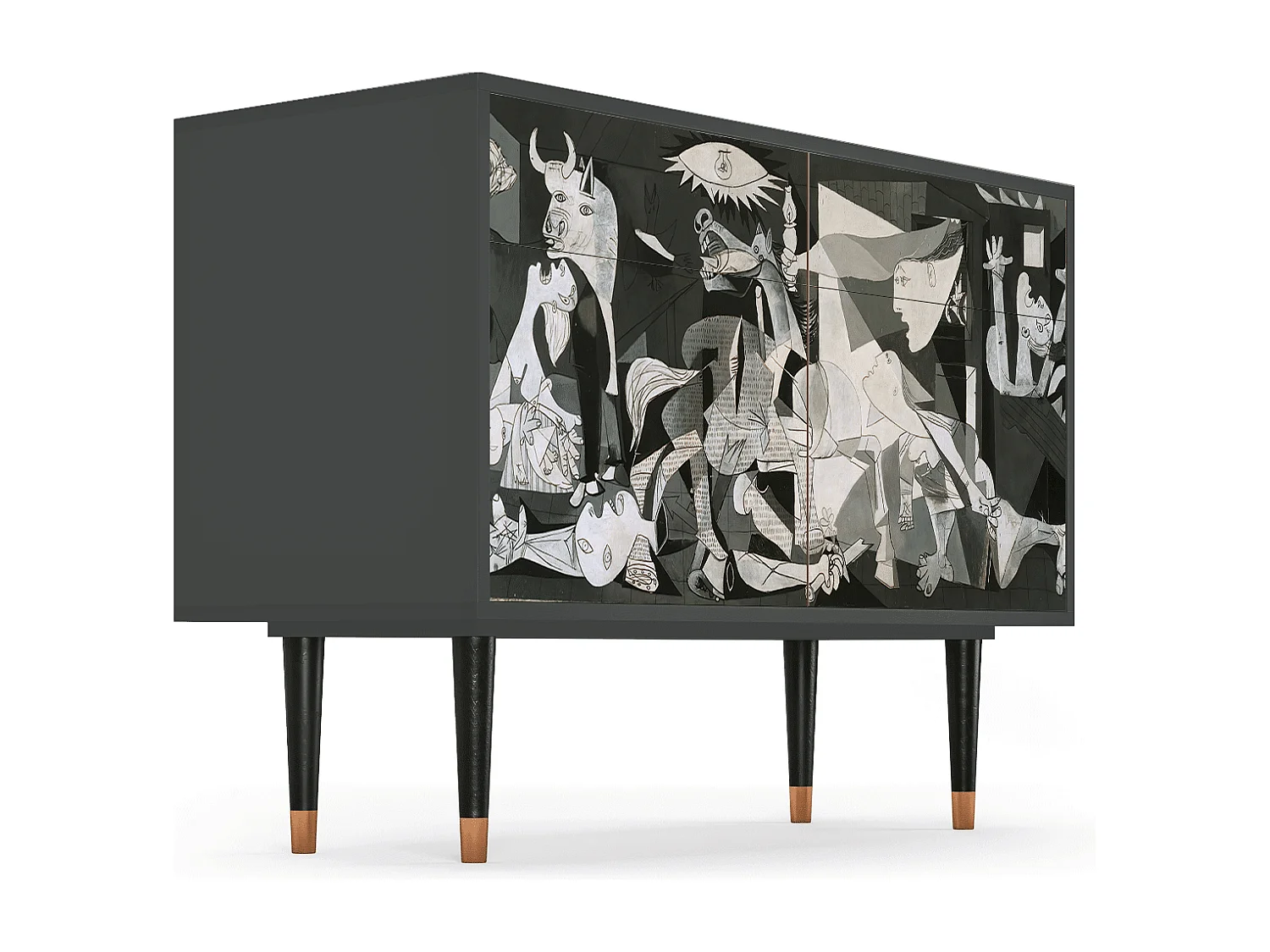 Aparador - 115x85x48 cm - BS4 - Guernica by Picasso, Antracite