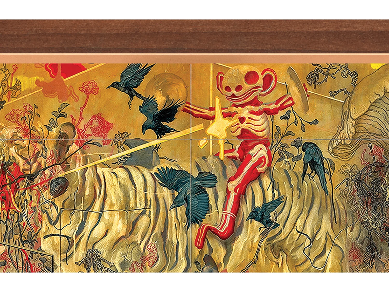 Buffet - 115x85x48 cm - BS4 - Blood by James Jean, Noyer