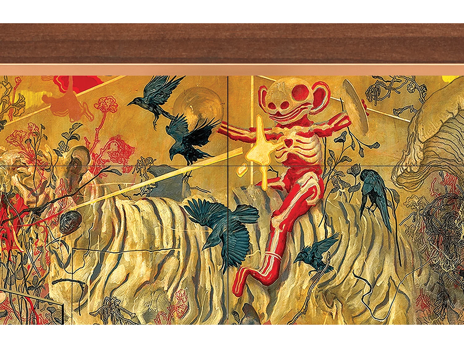 Buffet - 115x85x48 cm - BS4 - Blood by James Jean, Noyer