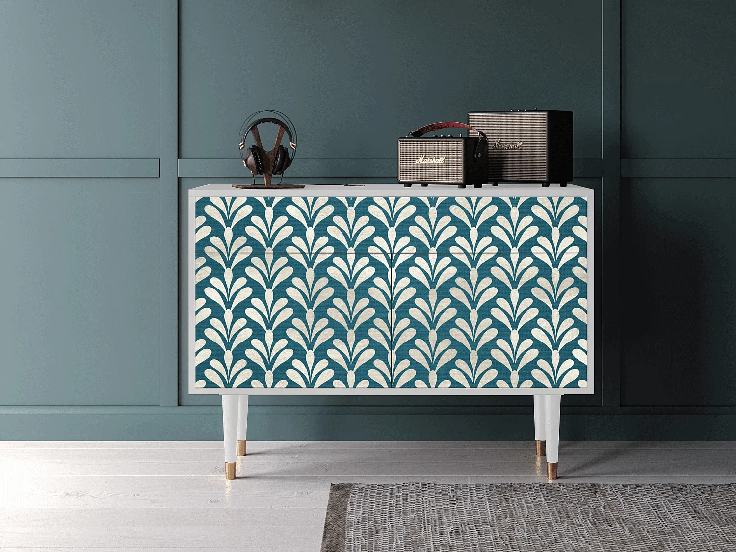 Buffet - 115x85x48 cm - BS4 - Milky Tears, Blanc