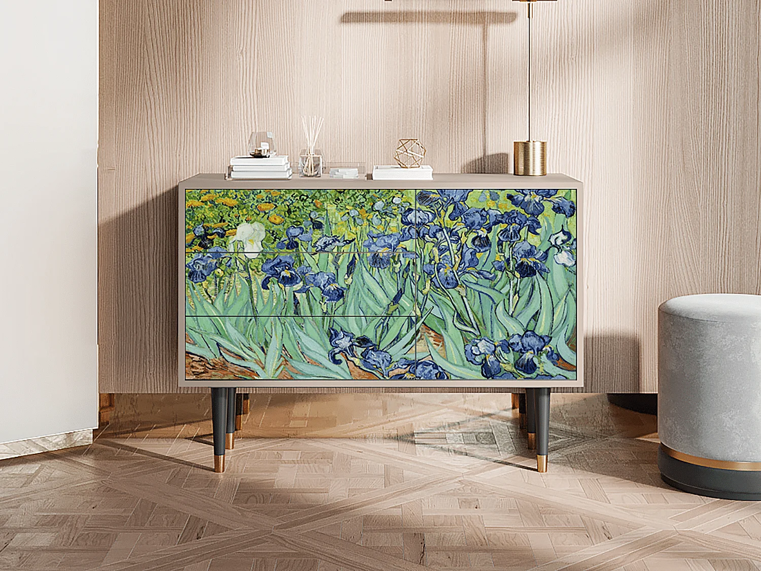Credenza - 115х84х41 cm - S3 - Irises , Latte