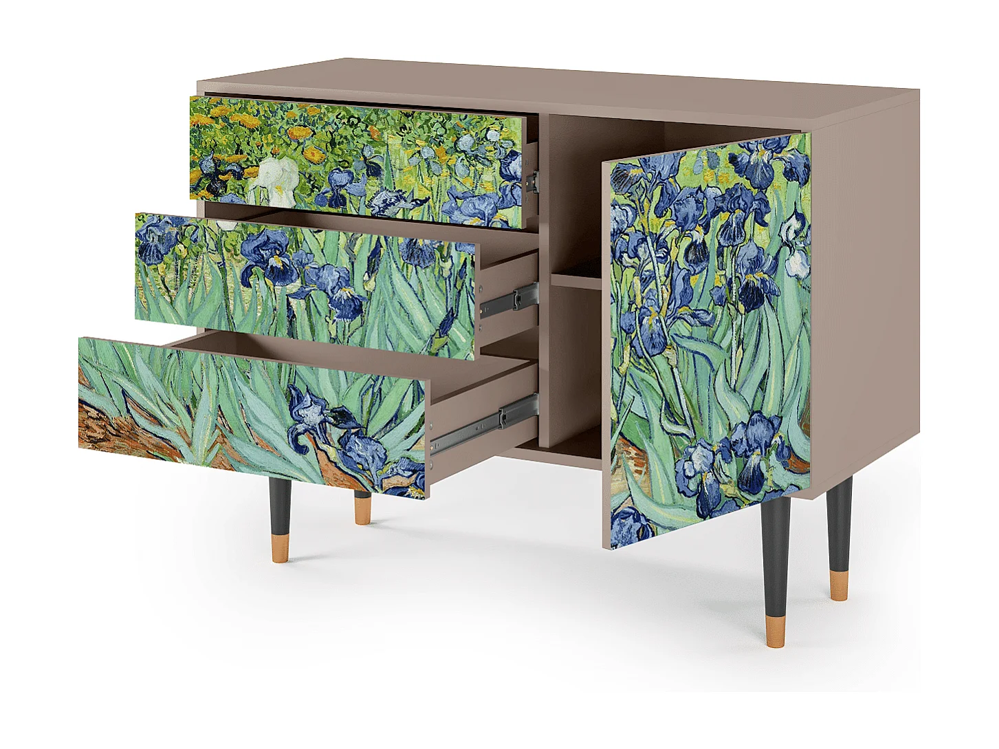 Credenza - 115х84х41 cm - S3 - Irises , Latte