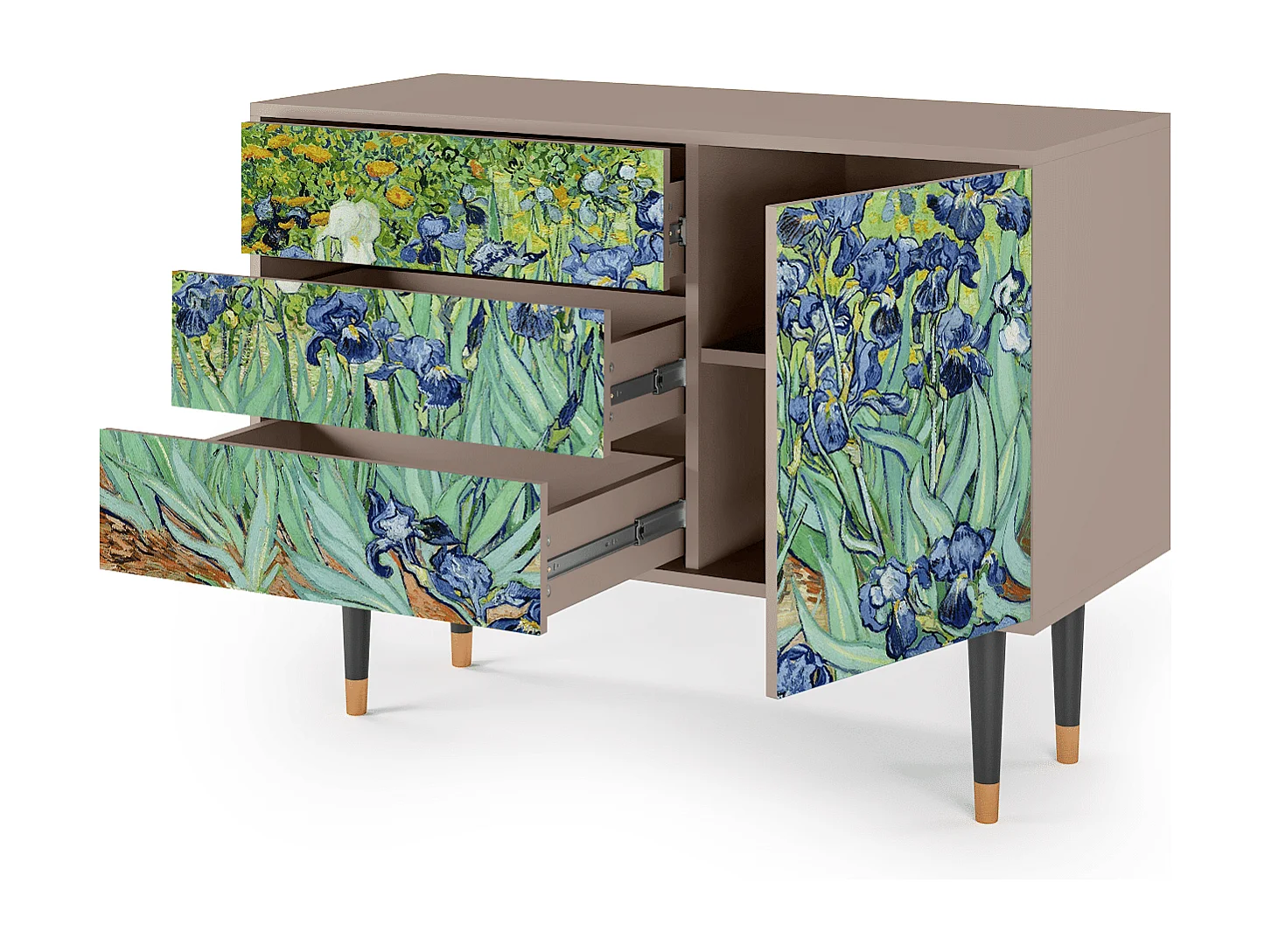 Credenza - 115х84х41 cm - S3 - Irises , Latte