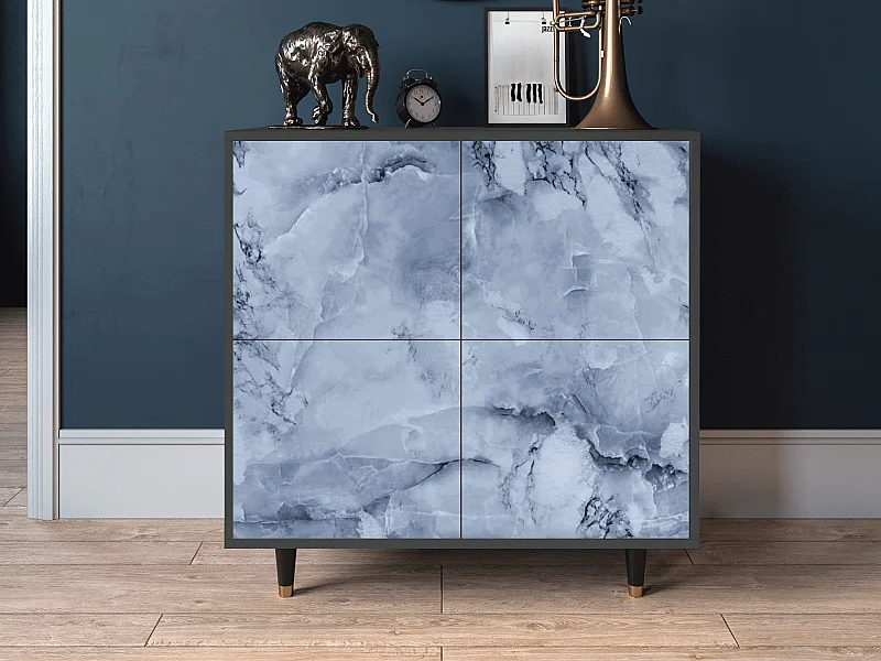 Buffet - 94x96x48 cm - BS3 - Feather Ice, Anthracite