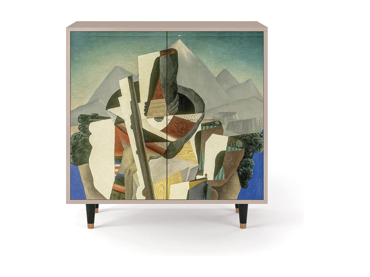 Credenza - 94x96x48 cm - BS3 - The Cubist Paintings , Latte