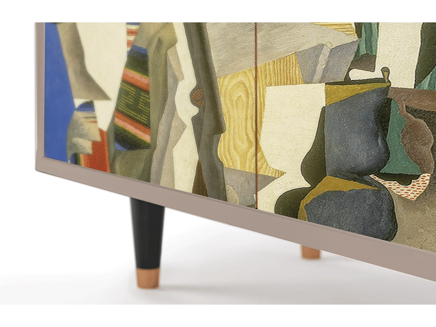 Credenza - 94x96x48 cm - BS3 - The Cubist Paintings , Latte