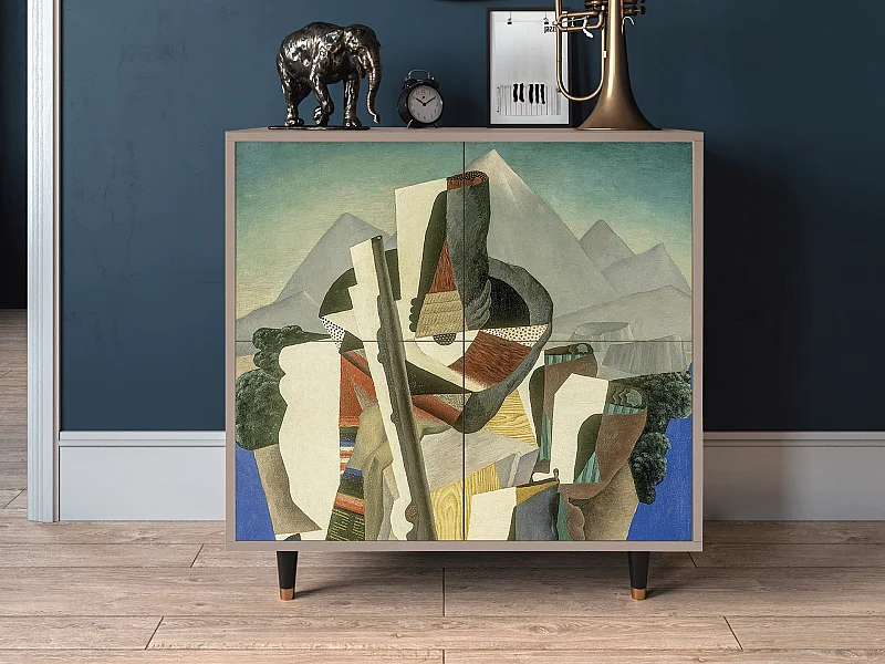 Credenza - 94x96x48 cm - BS3 - The Cubist Paintings , Latte